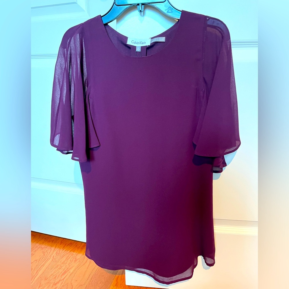 Calvin Klein Purple Women's Top, size XS